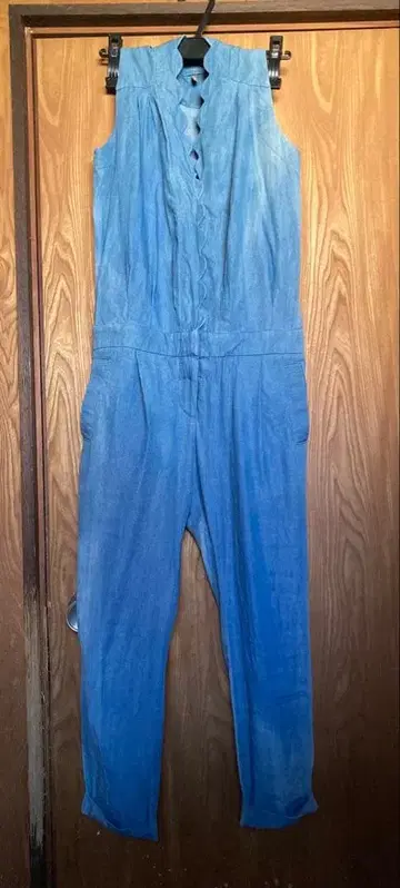 smork 스캘럽 올인원 데님 슬림