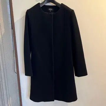 A.P.C. 아페쎄 코트 노카라 블랙 38