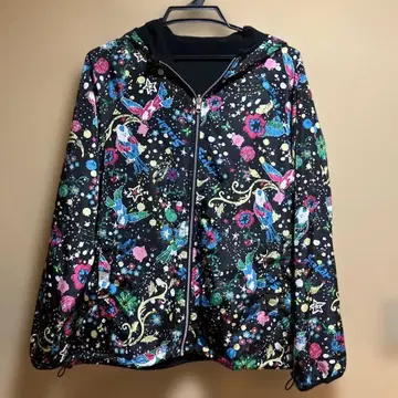 스칼라 꽃새 패턴 리버서블 블루종