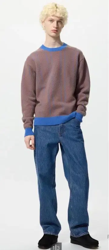 UNIQLOJWA 스트레이트 청바지 블루 사이즈 36