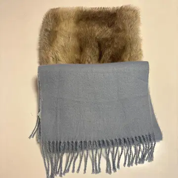 인조 모피 머플러