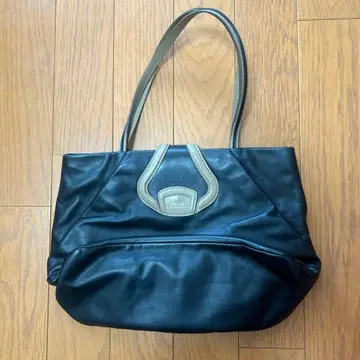 BALLY 블랙 가죽 토트백