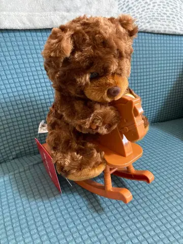 [택 포함 새상품] 흔들흔들 목마 베어 기믹 봉제 인형