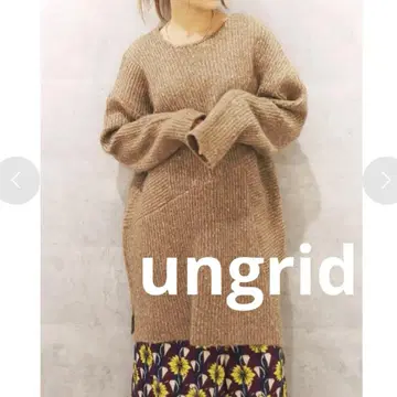 [새상품급] ungrid 레이스업 루즈 니트