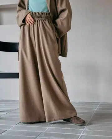 팬츠 개더 와이드 팬츠 AW