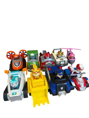 파우 패트롤 베이직 비클 9대 세트