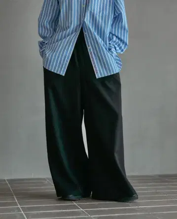 팬츠 개더 와이드 팬츠 AW