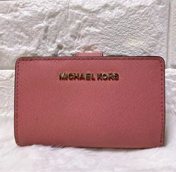 마이클코어스 접이식 지갑 더스티 핑크