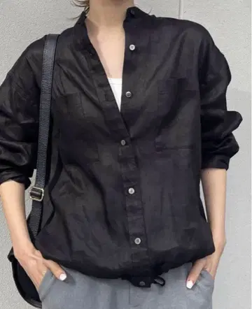 프레임워크 셔츠 긴팔 프렌치린넨 드로스트 셔츠 린넨