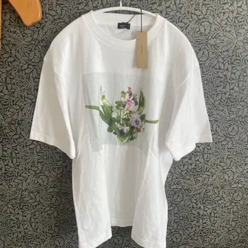 pot and tea 플라워 프린트 T셔츠