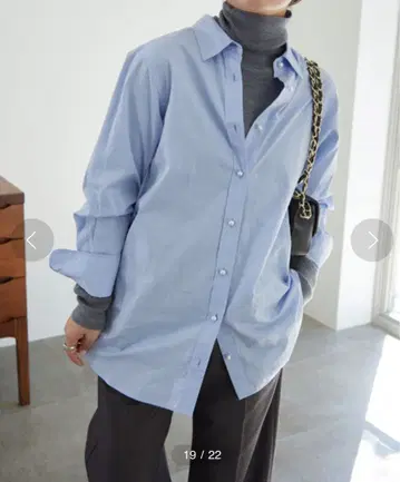 펄 버튼 레귤러 셔츠 SLOBE IENA