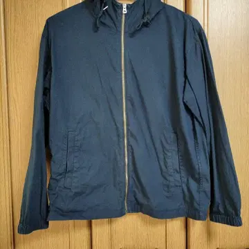 나일론 후드 부착 자켓 M 네이비