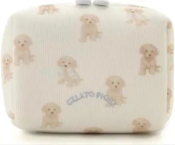 [미사용 새상품] GELATO PIQUE 토이 푸들 파우치 화이트