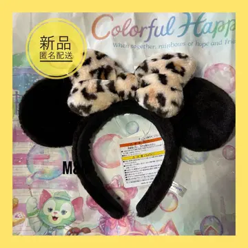 [머리띠] 레오파드 무늬 브라운 미니 디즈니