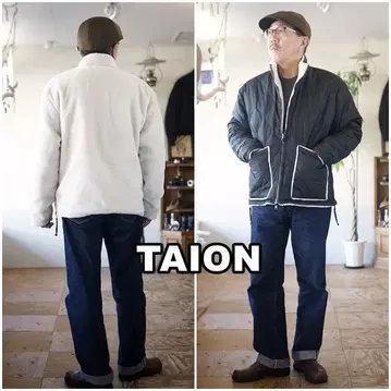 TAION 타이온 밀리터리 리버서블 하이넥 다운 자켓 L