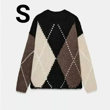 완판템 ZARA 마름모 니트 스웨터