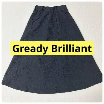 그레디 브릴리언트 포코포코 블랙 롱 스커트