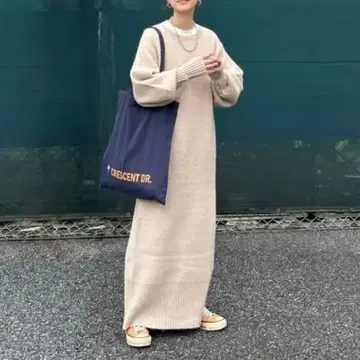 noch. 니트 롱 원피스 택 포함 새상품