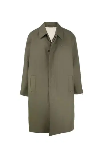 032c 슈퍼 롱 코트 올리브