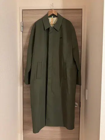 032c 슈퍼 롱 코트 올리브