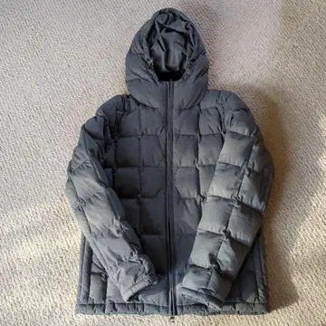 그린 라벨 릴랙싱 다운 자켓 후드 부착 그레이 M