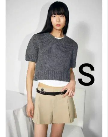 완판템 ZARA 버튼 플리츠 숏팬츠