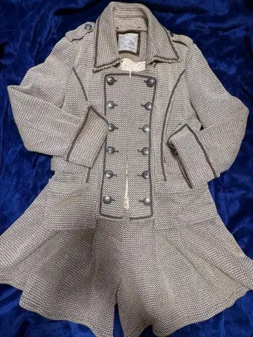 오즈온 체크 무늬 자켓 & 숏팬츠 셋업