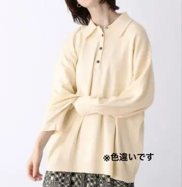 JEANASIS 지나시스 니트 코튼 폴로 풀오버 블랙