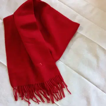 TRUSSARDI 빨간색 울 캐시미어 혼방 머플러