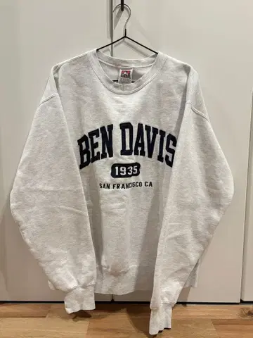 벤 데이비스 남성용 그레이 맨투맨 M 사이즈