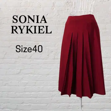 소니아 리키엘 니트 스커트 빨간색 사이즈 40