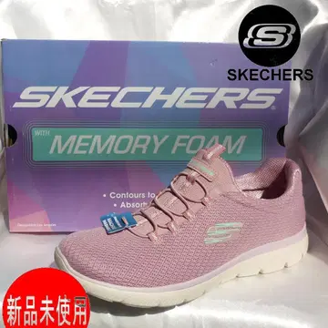 새상품 24.5cm (24cm 상당) 스케쳐스 핑크 여성용 슬립온