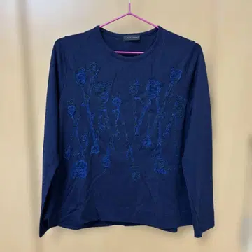 CRESCENT 네이비 일본제 울 100% 긴팔