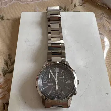 크로스 시 CITIZEN 쿼츠 손목시계 실버