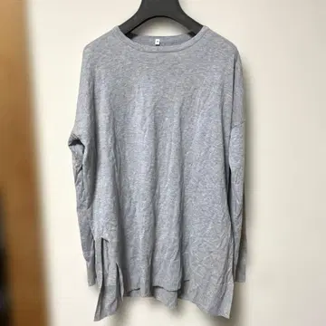 새상품급 무인양품 코튼 실크 튜닉 M 사이즈 그레이