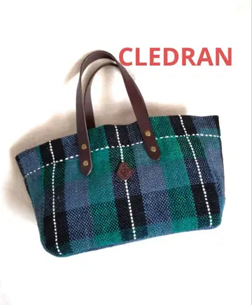클레도란 체크 토트백 미사용