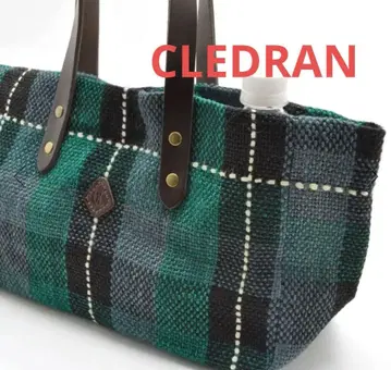 클레도란 체크 토트백 미사용