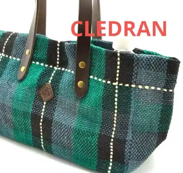 클레도란 체크 토트백 미사용