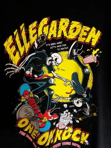 ELLEGARDEN ONE O' ROCK 티셔츠 M 사이즈 2018년
