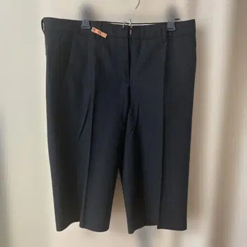 띠어리 블랙 숏팬츠 벨트 고리 포함