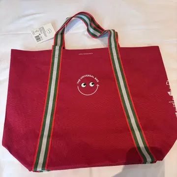 안야 힌드마치 에코백 새상품 홍콩 한정판 빨간색