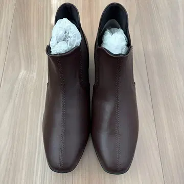 24cm RECONTI design 슬림 사이드 고어 부츠 브라운