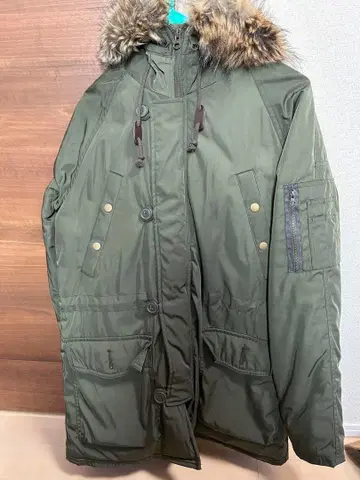 밀리터리 자켓 올리브 그린 퍼 포함