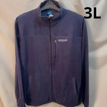 OUTDOOR 풀 집업 플리스 자켓 퍼플 3L