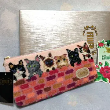 새상품 페이러 파우치 고양이 피핑키튼 단종품