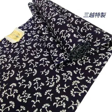 유카타 옷감 미츠코시 특제 초화 면 #1138