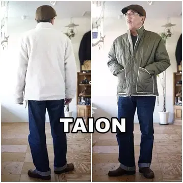 TAION 타이온 밀리터리 리버서블 하이넥 다운 자켓 XL