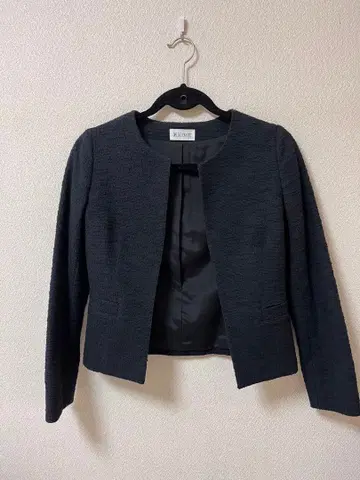 PLST 노카라 자켓 XS 네이비