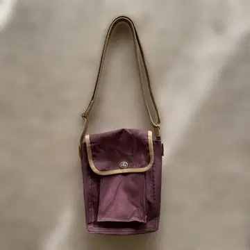 신잔로 캔버스 보라색 캔버스 숄더백