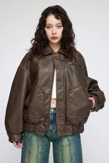 lagua gem SCRATCH VINTAGE 가죽 자켓